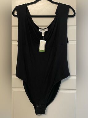 NWT Addition Elle Black EcoCosy Sleeveless Bodysuit